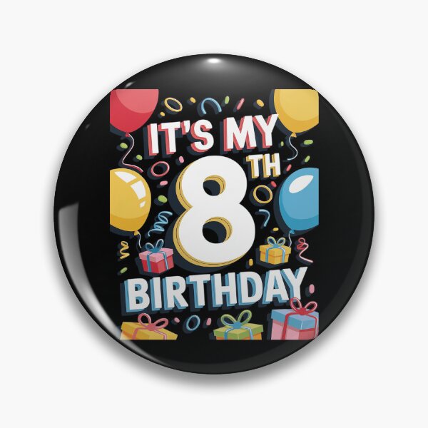 Item preview, It's My 8th Birthday 8 Eight Happy Birthday Boys or Girls  designed and sold by FadeOfThrone.