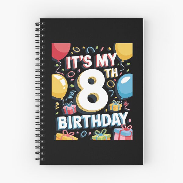 Item preview, It's My 8th Birthday 8 Eight Happy Birthday Boys or Girls  designed and sold by FadeOfThrone.