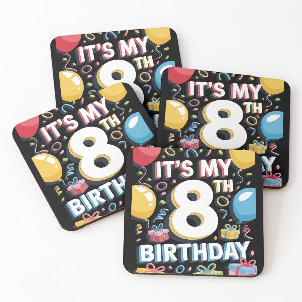 Item preview, It's My 8th Birthday 8 Eight Happy Birthday Boys or Girls  designed and sold by FadeOfThrone.