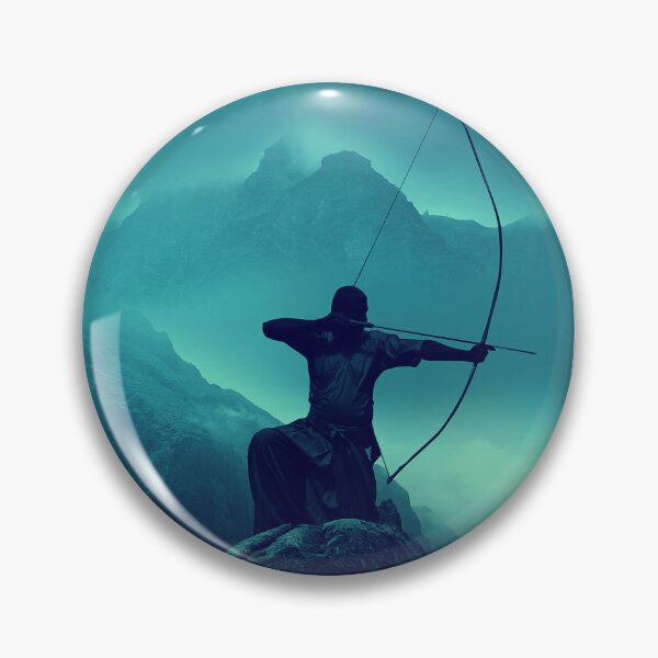 Item preview, Kyudo Archer at Moonlight  - Dramatic Japanese Archery Illustration designed and sold by darekkocurek.
