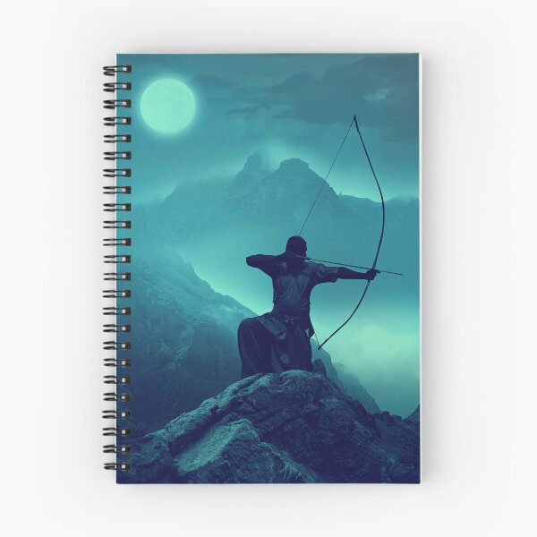 Item preview, Kyudo Archer at Moonlight  - Dramatic Japanese Archery Illustration designed and sold by darekkocurek.