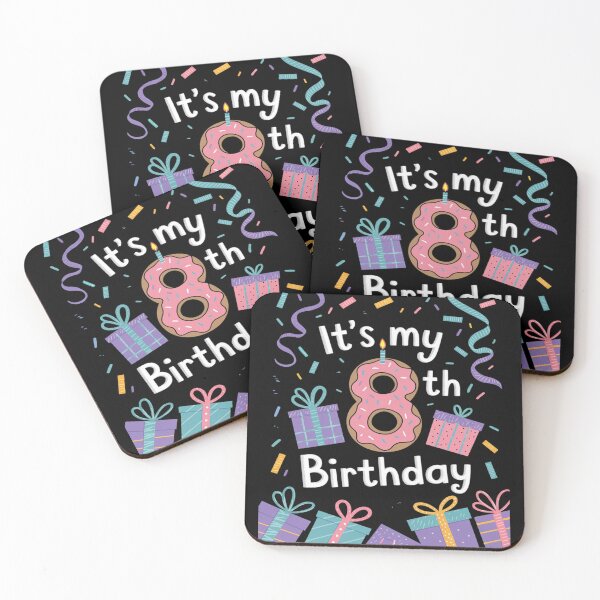 Item preview, it's My 8th Birthday Cake donut 8 year old confetti  designed and sold by FadeOfThrone.