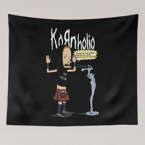 Item preview, Kornholio Graphic For Women Men Trendy Retro Vintage Grunge Punk Metal Rock Blegh Korn Band Concert designed and sold by GabriellHahn.