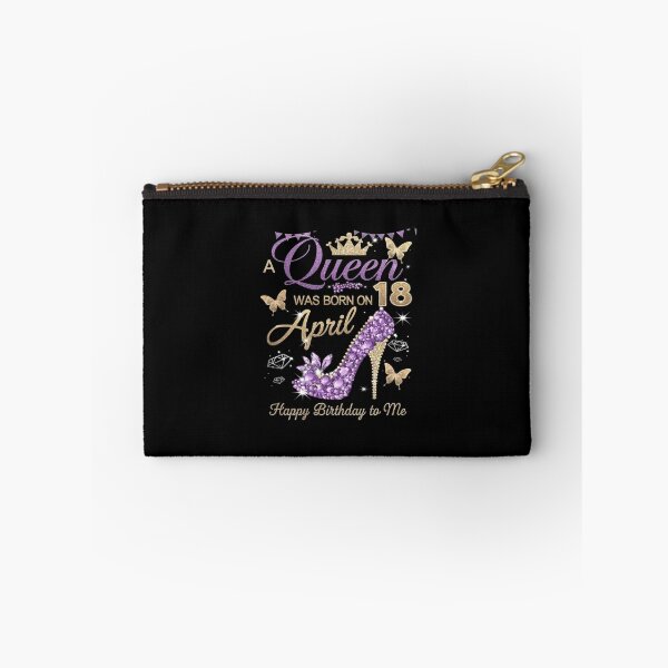 Item preview, A Queen Was Born on April 18, 18th April Birthday Party Bday  designed and sold by SyntaxClaw.