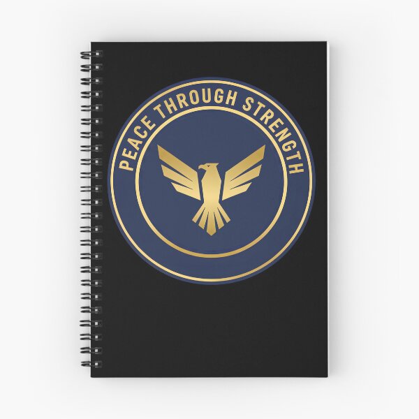 Item preview, Peace Through Strength Patriotic Bald Eagle Emblem  designed and sold by DrawHandArt.