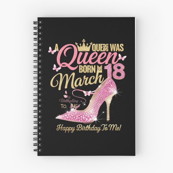 Item preview, A Queen Was Born on March 18, 18th March Birthday designed and sold by MarryIsMonth.