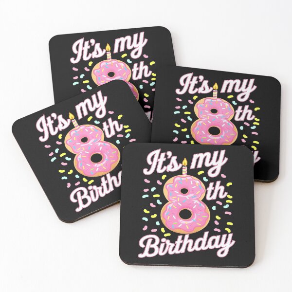 Item preview, It's My 8th Birthday Donut 8 Years Old Bday  designed and sold by FadeOfThrone.