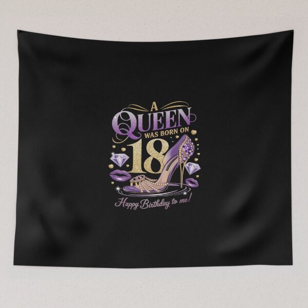 Item preview, A Queen Was Born on March 18, 18th March Queen Birthday designed and sold by SyntaxClaw.