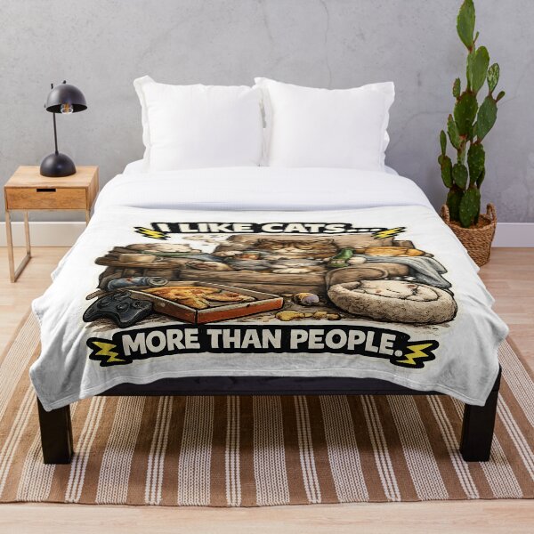 Item preview, I Like Cats… More Than People – Grumpy Cat Design designed and sold by Mats2208.