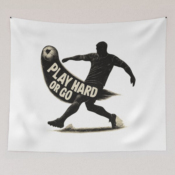 Item preview, Surreal Cyberpunk Football Kick - “Play Hard or Go Home” designed and sold by MKreative Studio.