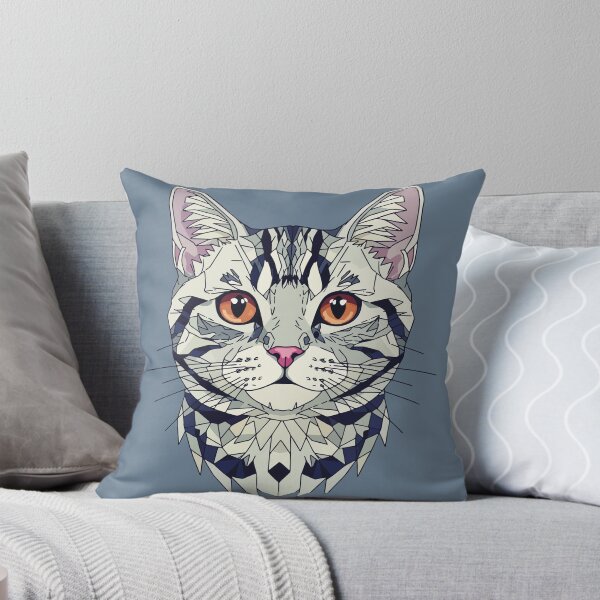 Item preview, American Curl Grey Cat Mosaic designed and sold by designmari.