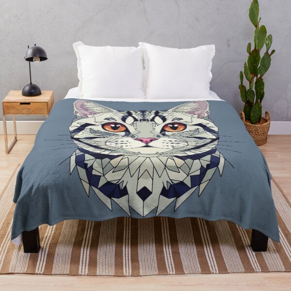 Item preview, American Curl Grey Cat Mosaic designed and sold by designmari.