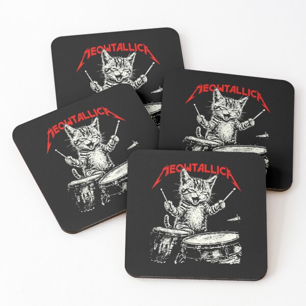 Item preview, Metal Cat Drummer Rock Attitude designed and sold by khdmalakarak.