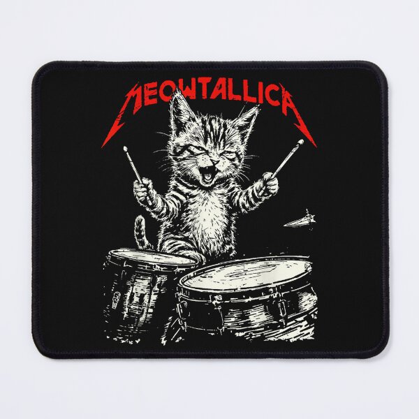 Item preview, Metal Cat Drummer Rock Attitude designed and sold by khdmalakarak.