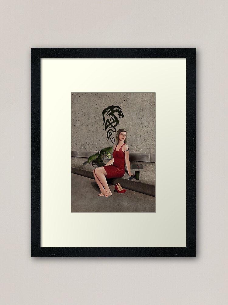 Alternate view of Suburban Life Framed Art Print