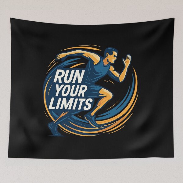 Item preview, RUN YOUR LIMITS - Dynamic Sprint Vector Graphic designed and sold by MKreative Studio.