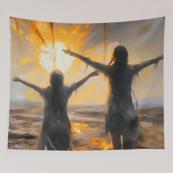 Item preview, Sunrise Sisters Embrace designed and sold by Nox Studios.