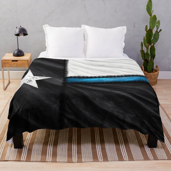 Item preview, Thin Blue Line Texas Flag designed and sold by artistwill.