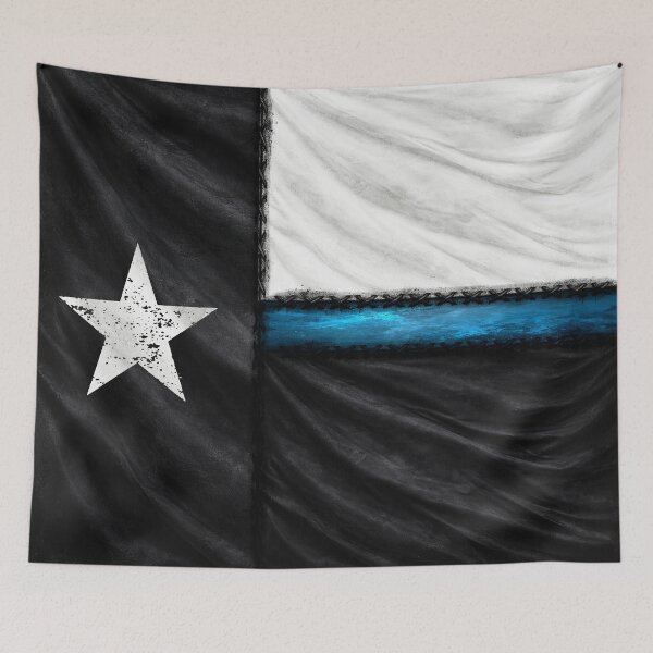 Item preview, Thin Blue Line Texas Flag designed and sold by artistwill.