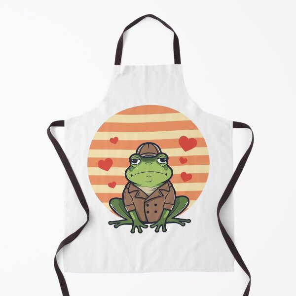Item preview, Funny Grumpy Frog Anti-Valentine Sticker - Sarcastic Detective Toad Retro Art designed and sold by The Grumpy Pet Club.