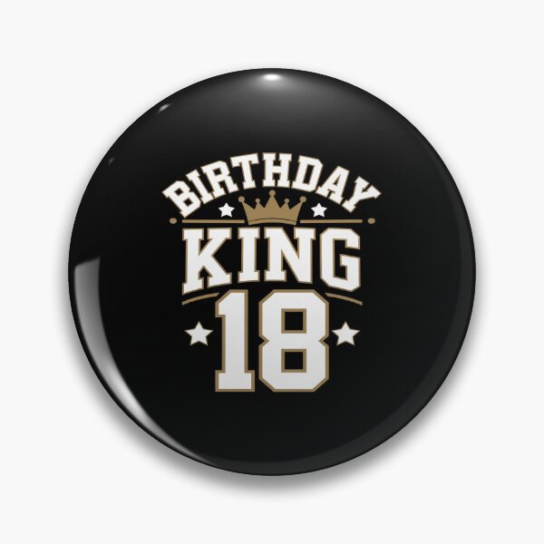 Item preview, Birthday King 18 Bday Party Celebration 18th Royal Theme  designed and sold by AquaKiev.