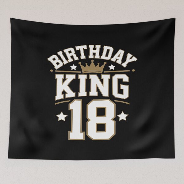 Item preview, Birthday King 18 Bday Party Celebration 18th Royal Theme  designed and sold by AquaKiev.