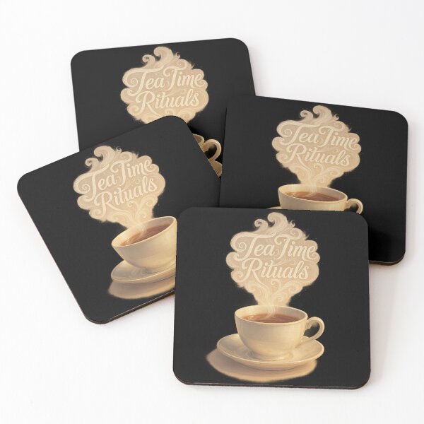Item preview, Tea Time Rituals - Elegant Steam Typography designed and sold by MKreative Studio.