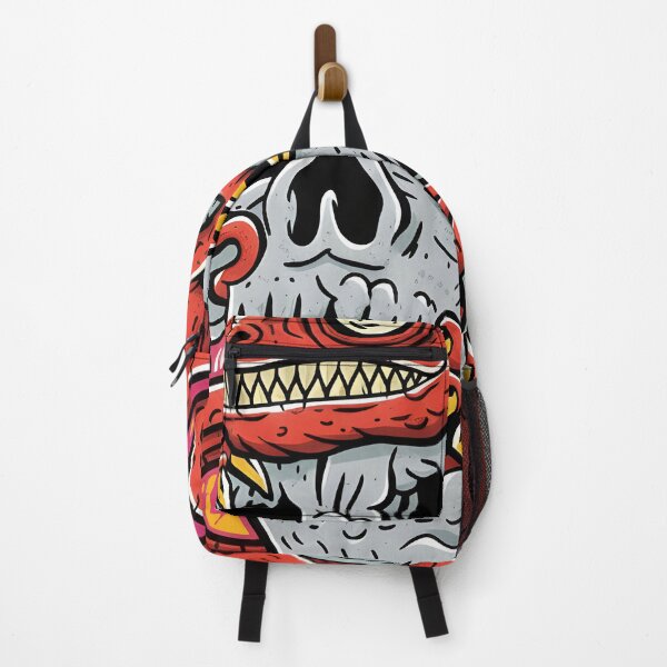 Item preview, Vile Critters Spooky Lies Red Chameleon Skull Art designed and sold by DrawHandArt.