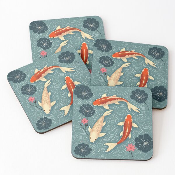 Item preview, Graceful Koi Carp in Traditional Japanese Pond designed and sold by scottanderson2.
