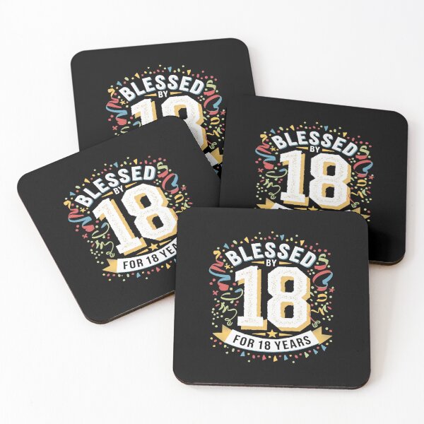 Item preview, Blessed By God For 18 Years Happy 18th Birthday  designed and sold by AquaKiev.