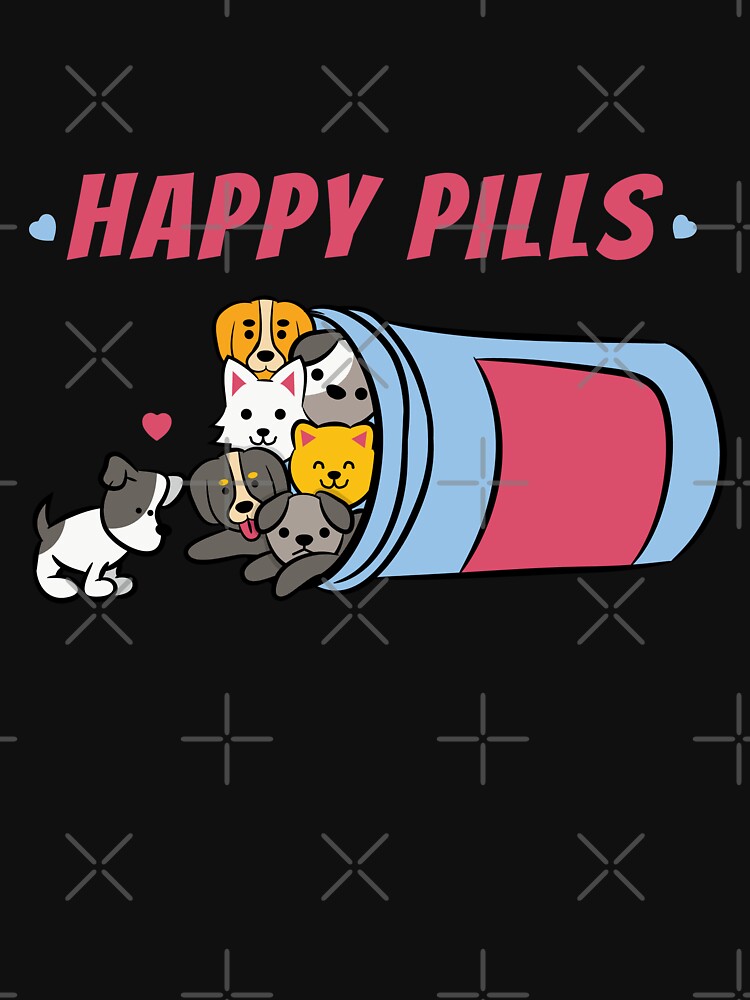 happy pills dog shirt