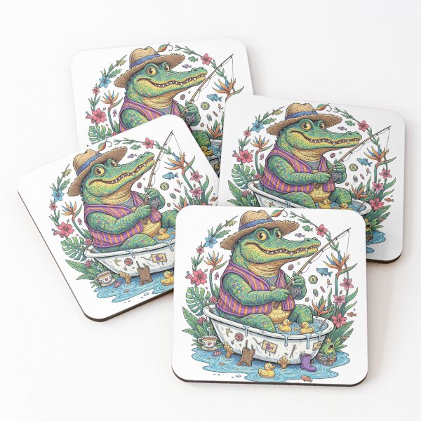 Item preview, Alligator Fishing in a Bathtub designed and sold by unthinkabletees.