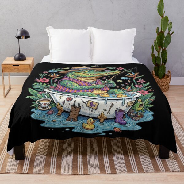 Item preview, Alligator Fishing in a Bathtub designed and sold by unthinkabletees.