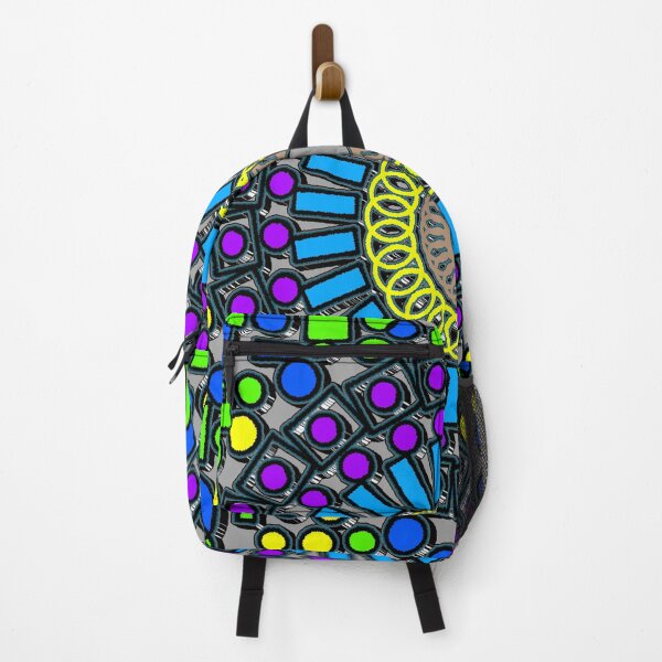 Item preview, "Geometric Mandala with Concentric Rings and Colorful Shapes" designed and sold by nighttime1990.