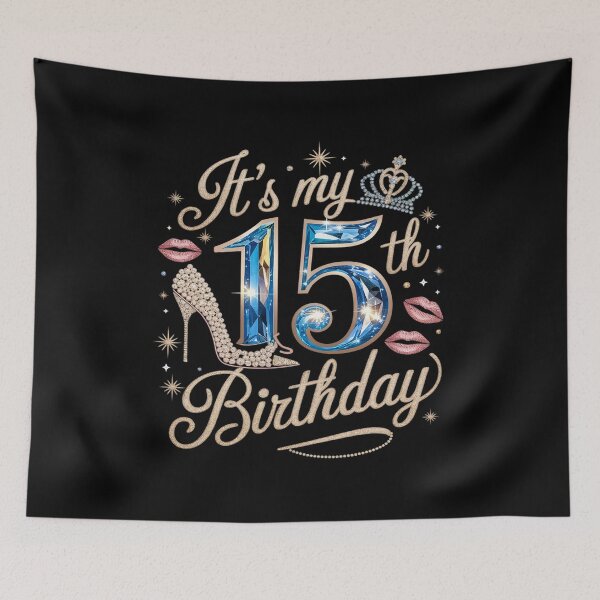 Item preview, It's My 15th Birthday Cute 15 Years Old Birthday Queen  designed and sold by MythWoot.