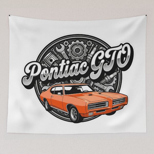 Item preview, Pontiac GTO Classic Car Design | Vintage American Muscle Car designed and sold by KatanaCreative.