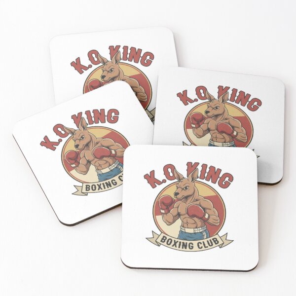 Item preview, Kangaroo Boxer Sticker – K.O King Funny Boxing Animal Design designed and sold by spanishartist.