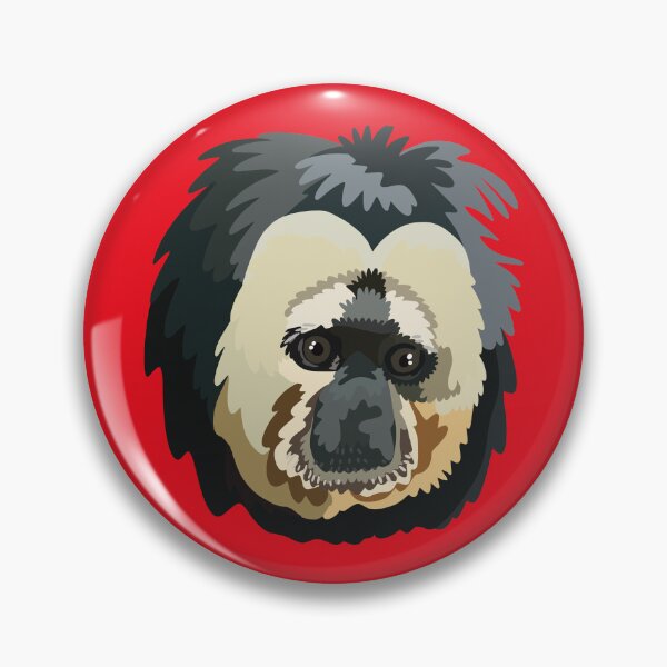 Item preview, Saki Monkey Illustration Wildlife Art designed and sold by PrettylittlepastelUk.