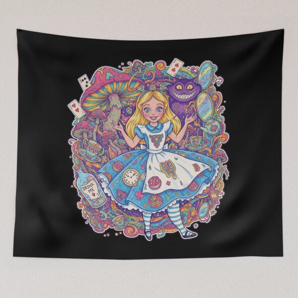 Item preview, Psychedelic Alice in Wonderland designed and sold by unthinkabletees.