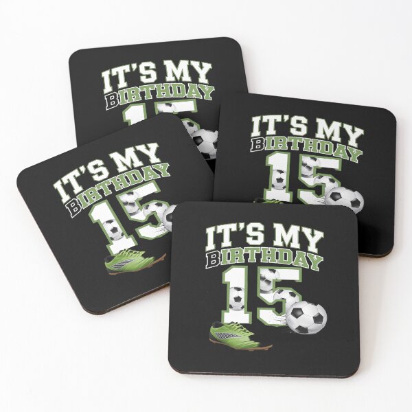 Item preview, It's My 15th Birthday Soccer Party 15 Year Old Boy  designed and sold by MythWoot.