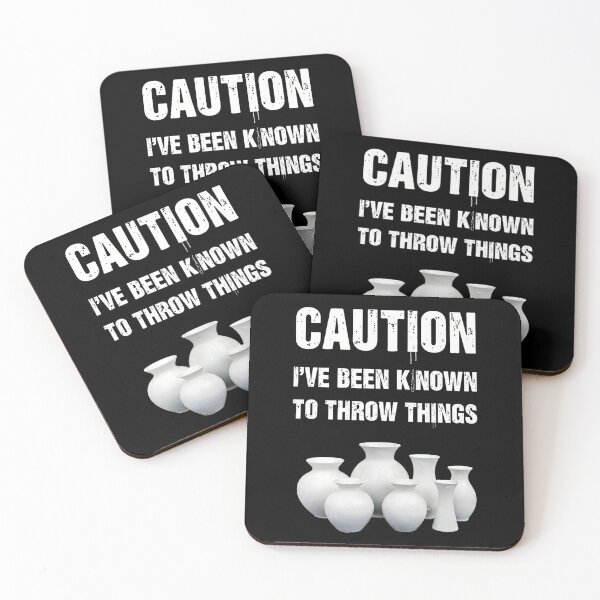 Item preview, Caution I've Been Known To Throw Things designed and sold by DoodleUrban.