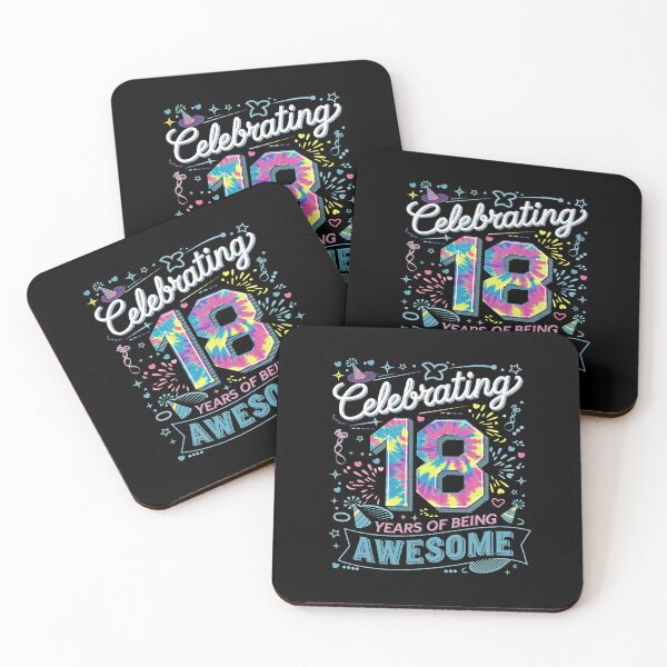 Item preview, Celebrating 18 Year Of Being Awesome With Tie-dye  designed and sold by AquaKiev.