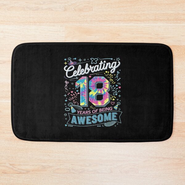 Item preview, Celebrating 18 Year Of Being Awesome With Tie-dye  designed and sold by AquaKiev.