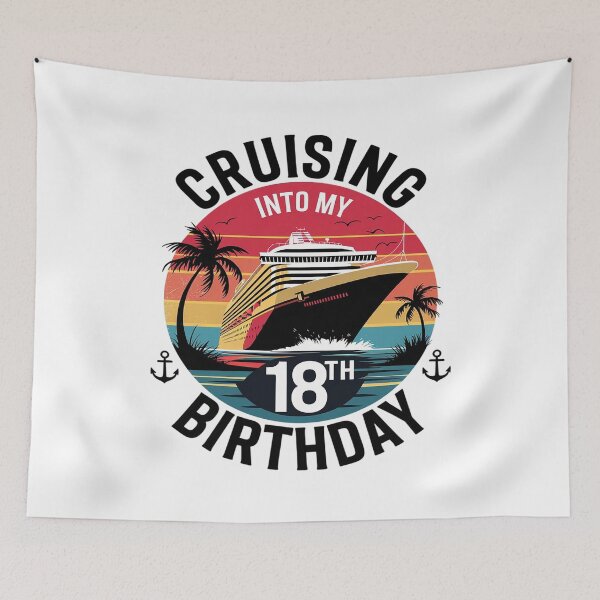Item preview, Cruising Into My 18th Birthday Cruise 18 Year Old Bday Party  designed and sold by AquaKiev.
