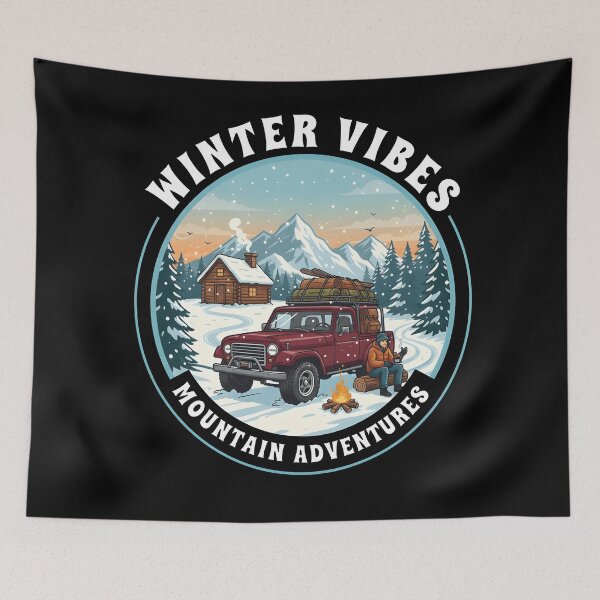 Item preview, Winter Vibes – Mountain Adventures Outdoor Travel Design designed and sold by Axivra.