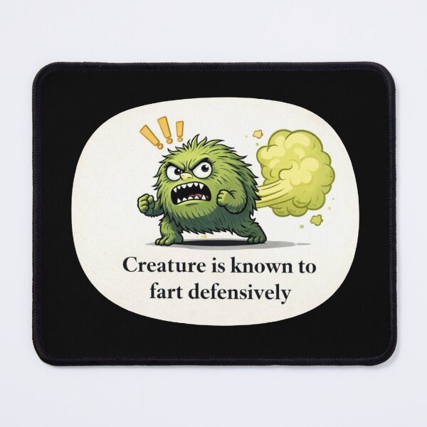 Item preview, Creature is known to Fart Defensively designed and sold by ChaosEmporium.