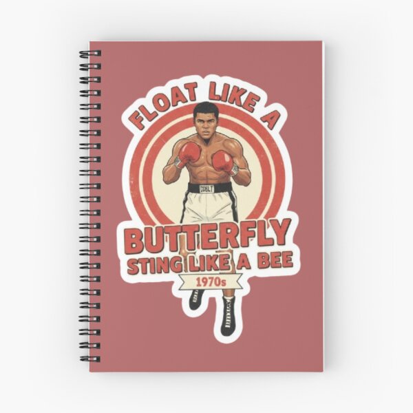 Item preview, Muhammad Ali Quote Sticker – Float Like a Butterfly, Sting Like a Bee designed and sold by spanishartist.