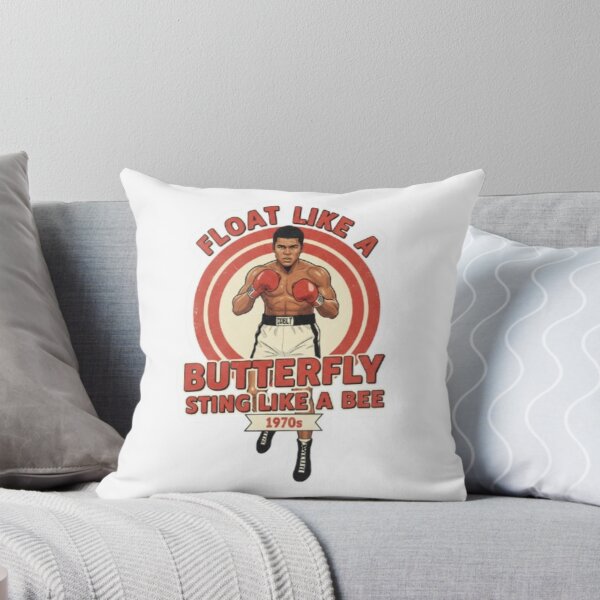 Item preview, Muhammad Ali Quote Sticker – Float Like a Butterfly, Sting Like a Bee designed and sold by spanishartist.