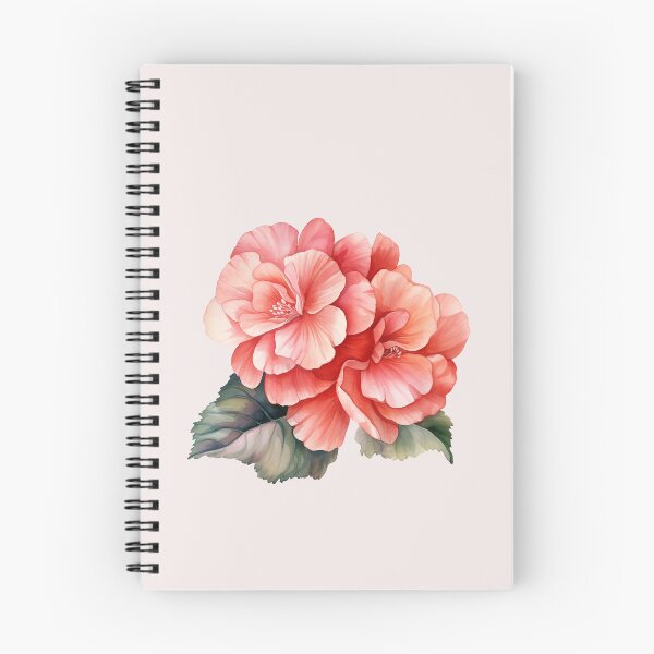 Item preview, Two Red Begonia Flowers designed and sold by Violet Peonies.