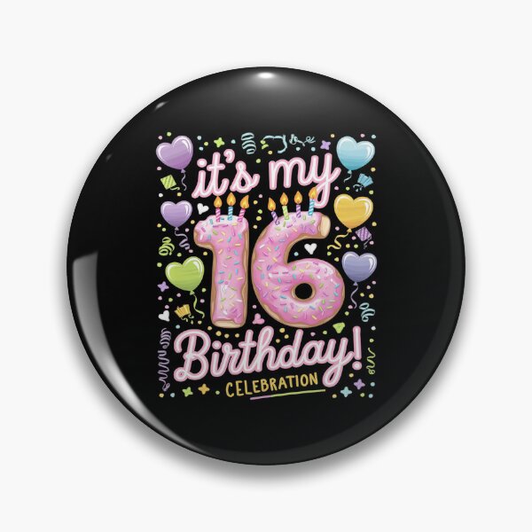 Item preview, It's My 16th Birthday Doughnut Happy 16 Years Old Girl Kids  designed and sold by MythWoot.